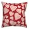 Buffalo Check Valentine's Day Heart Throw Pillow